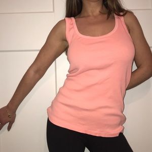 Charlotte Russe Bright Neon Orange Tank Large